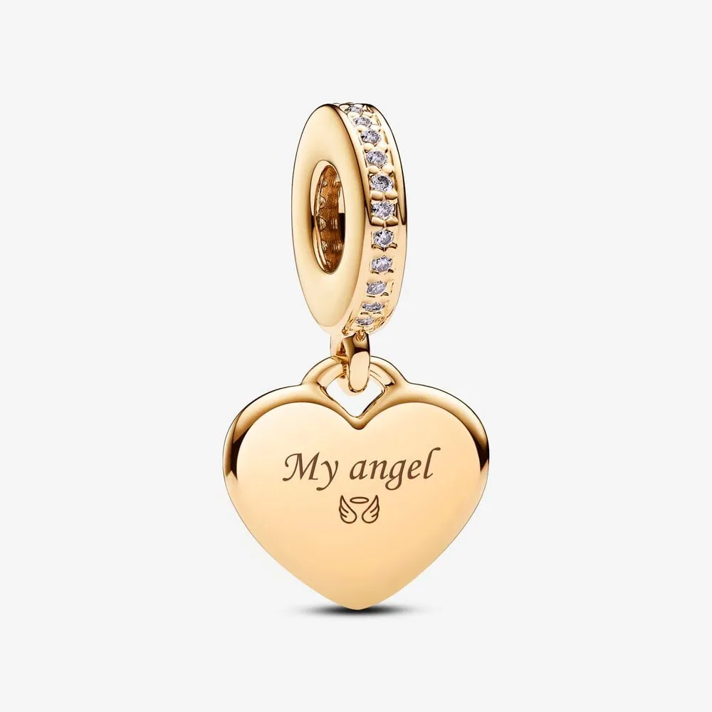 talisman pandora de tip pandantiv cu inimă ce poate fi inscripționată 768761c01