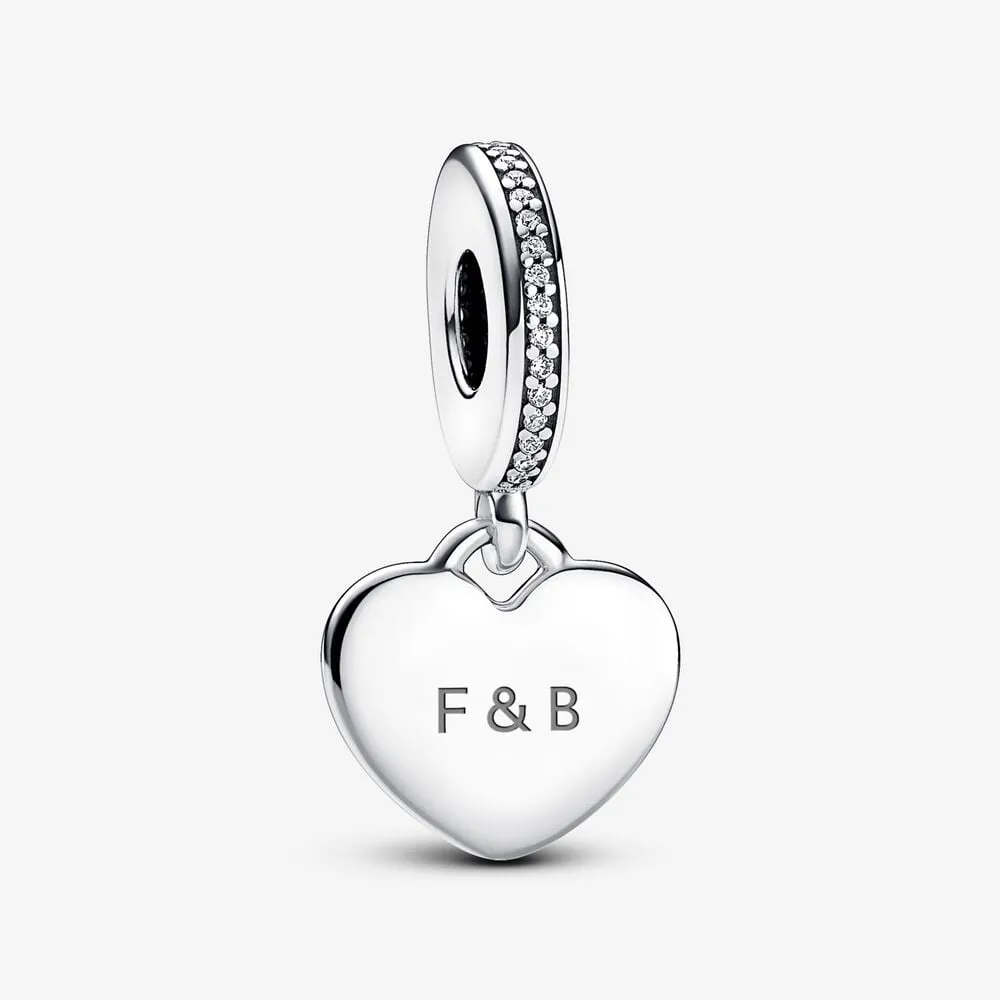 talisman pandora de tip pandantiv cu inimă ce poate fi inscripționată 798761c01