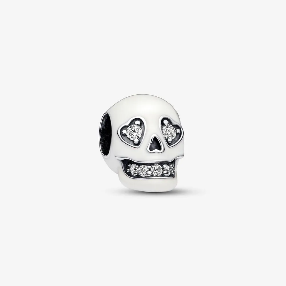 talisman pandora strălucitor cu craniu fosforescent 792811c01