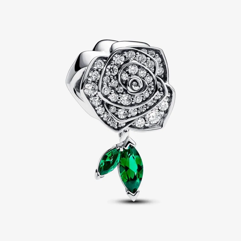 talisman pandora strălucitor cu trandafir înflorit 793201c01