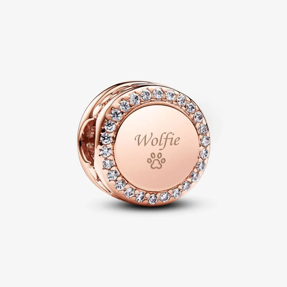 talisman pandora în formă de buton strălucitor inscripționabil 788747c01