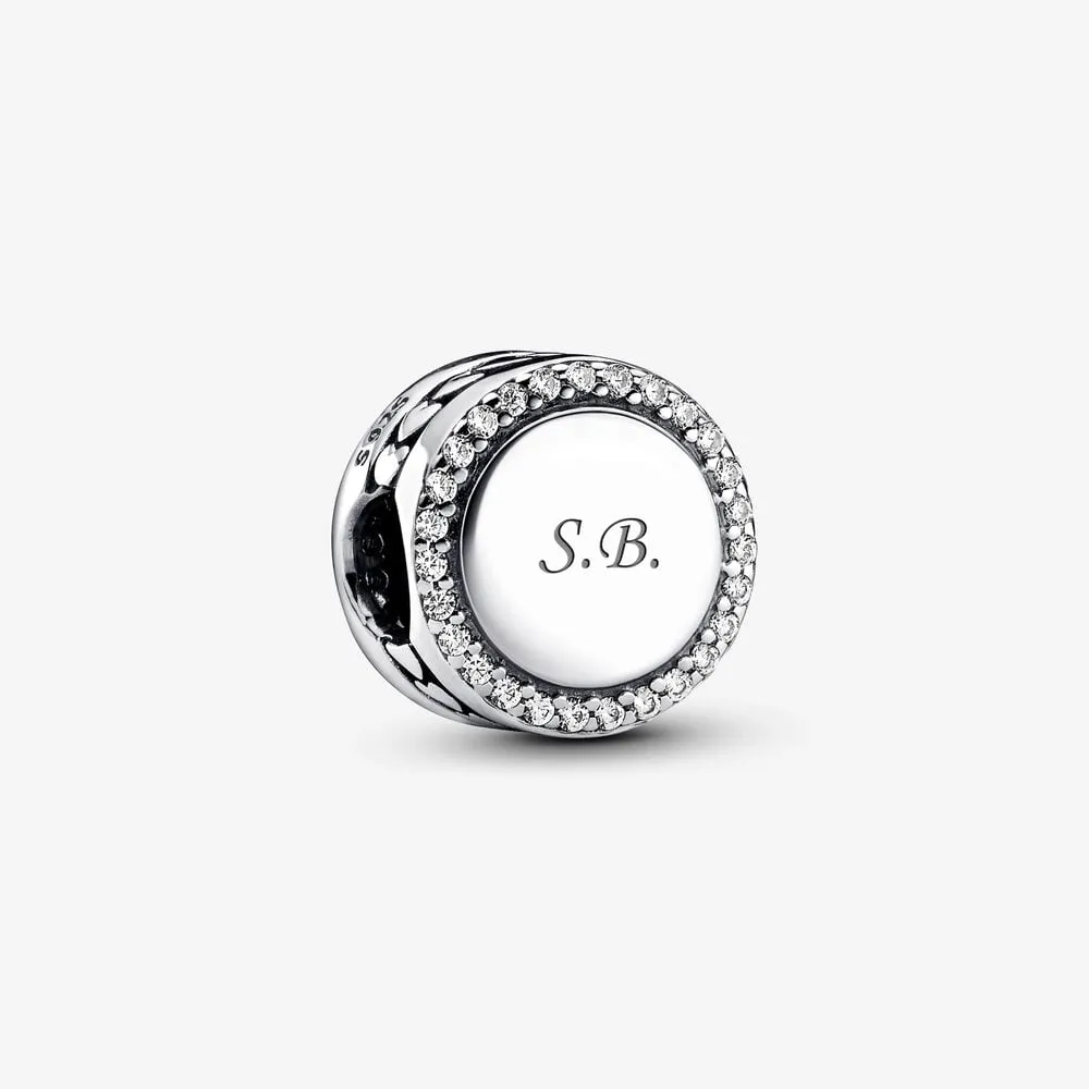 talisman pandora în formă de buton strălucitor inscripționabil 798747c01