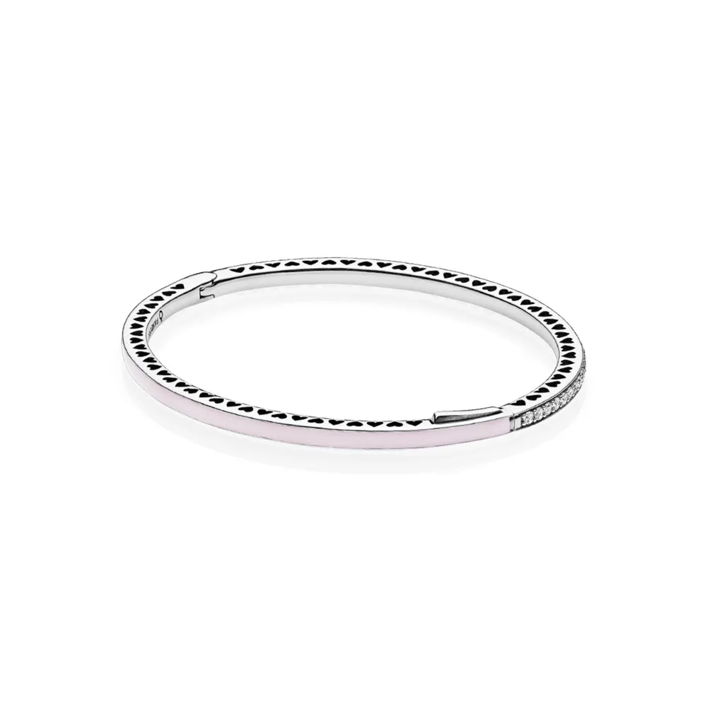brățară fixă inimile radiant din argint pandora 590537en68