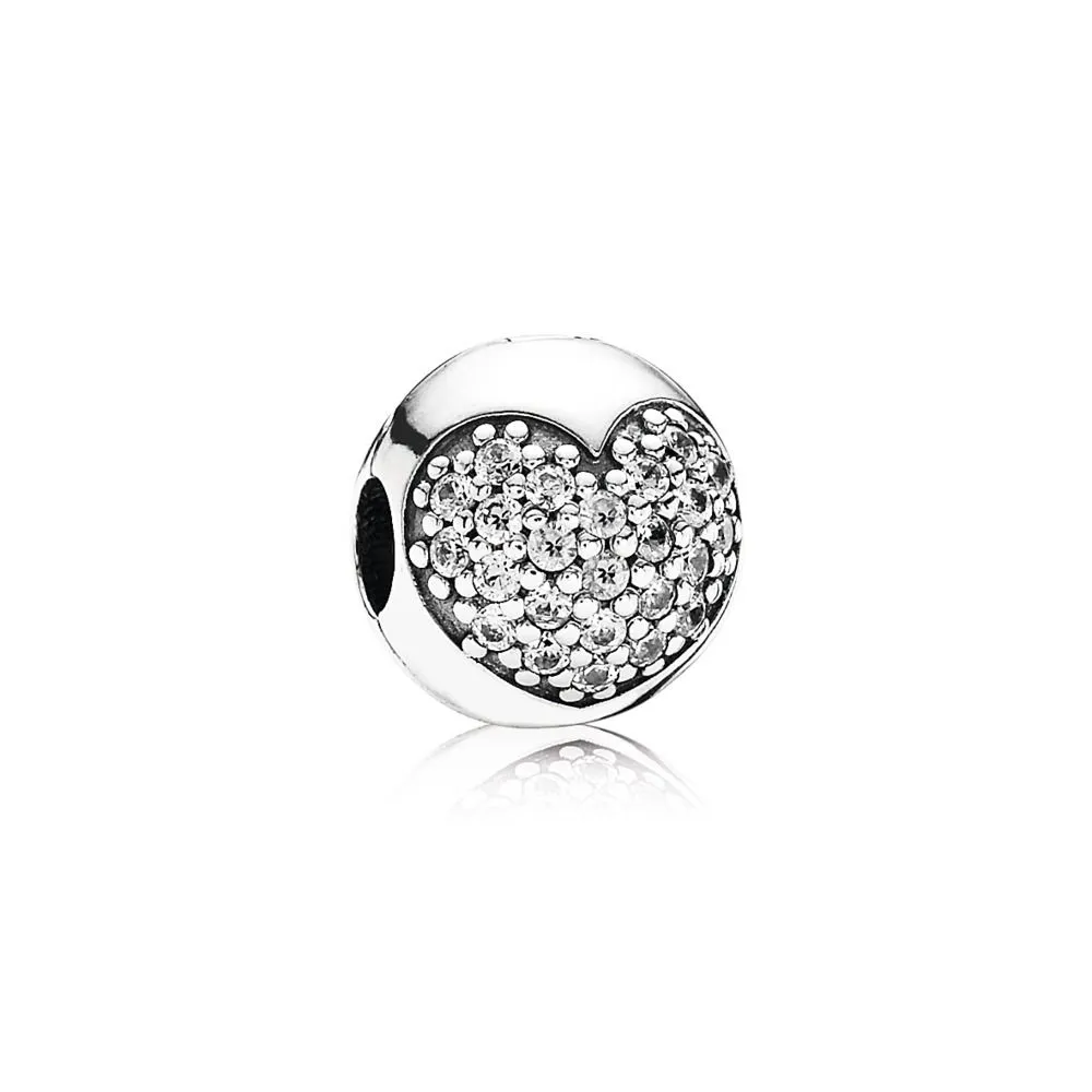 clips inimă pavé pandora 791053cz