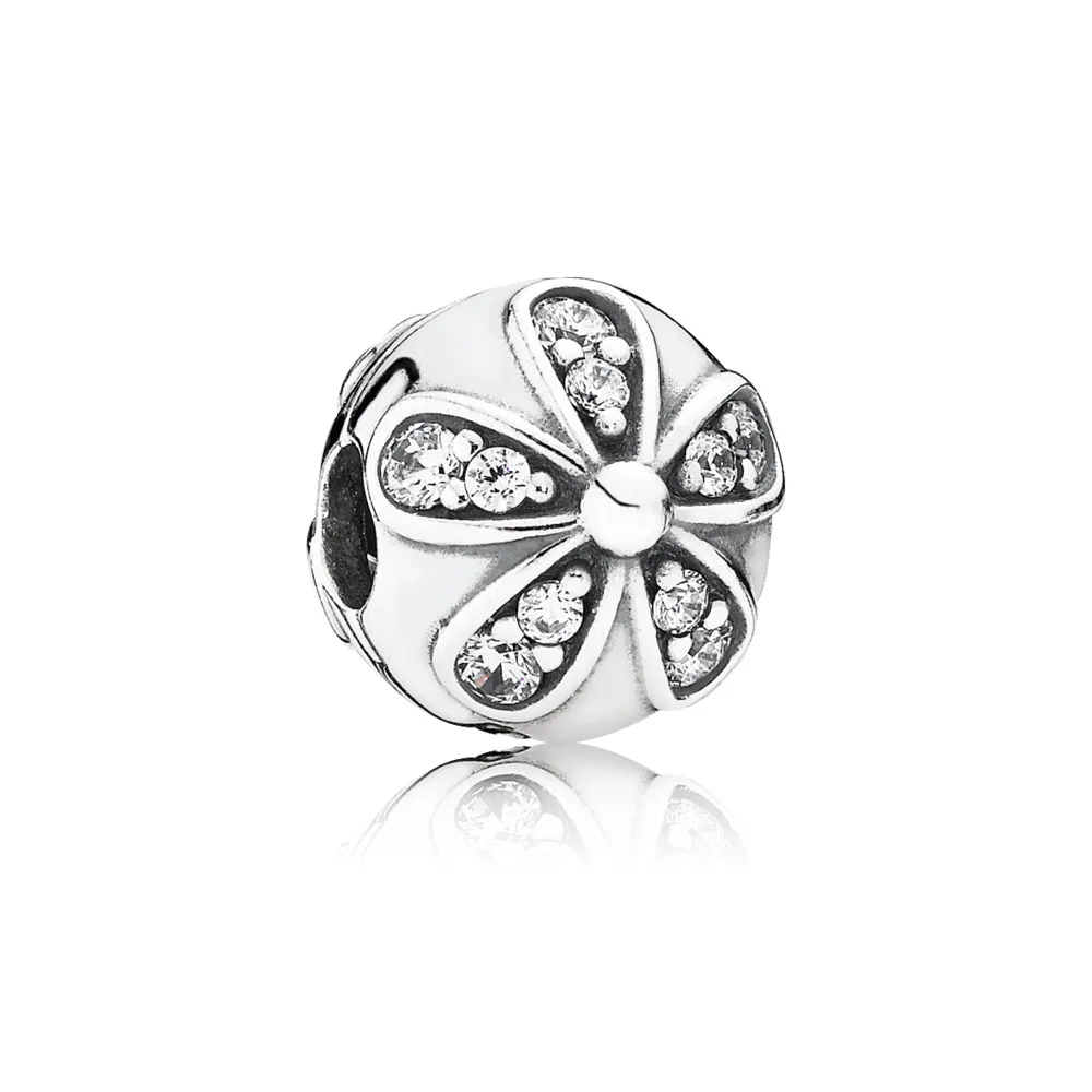 clips margaretă din argint 925 cu zirconiu cubic 791493cz talismane pandora
