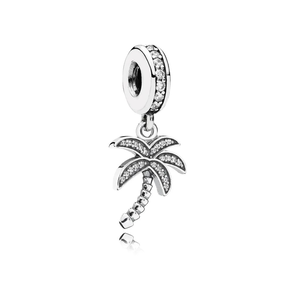 pandantiv palmier din argint 925 cu zirconiu cubic 791540cz talismane pandora