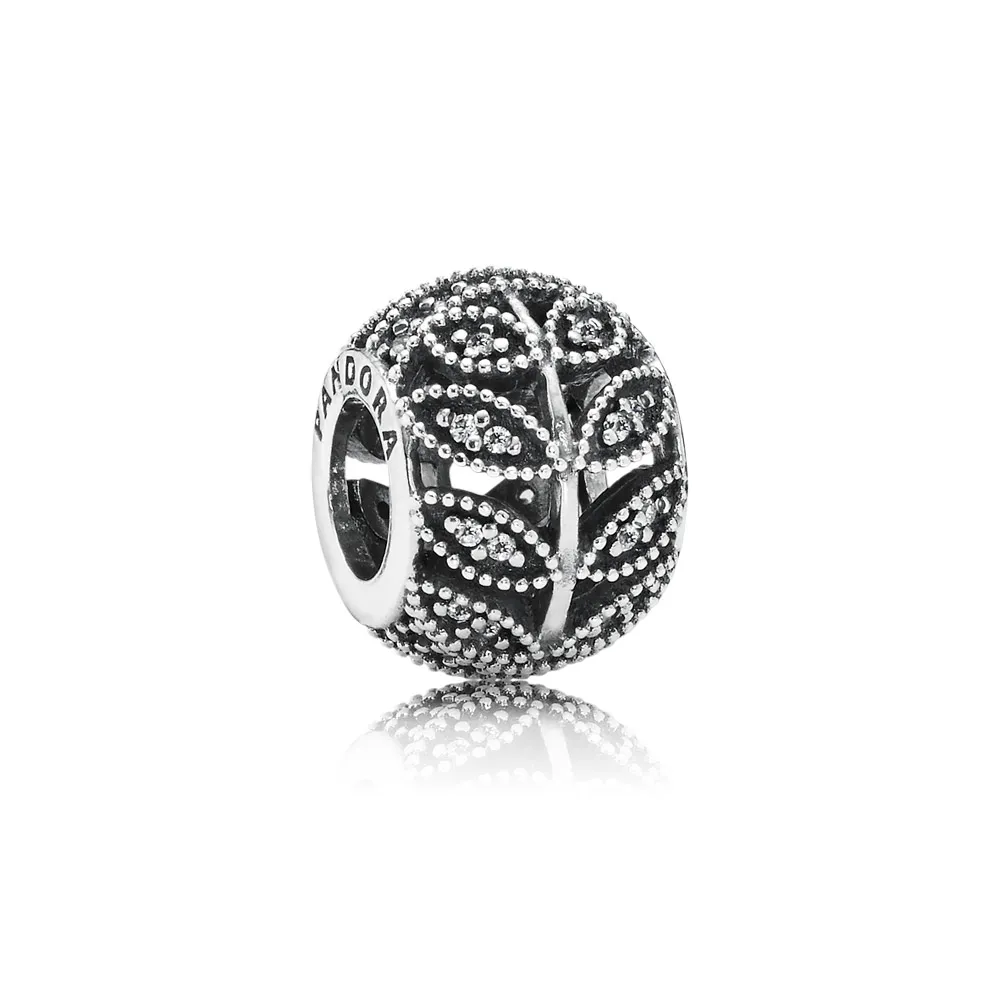 talisman dantelat frunze strălucitoare 791380cz talismane pandora