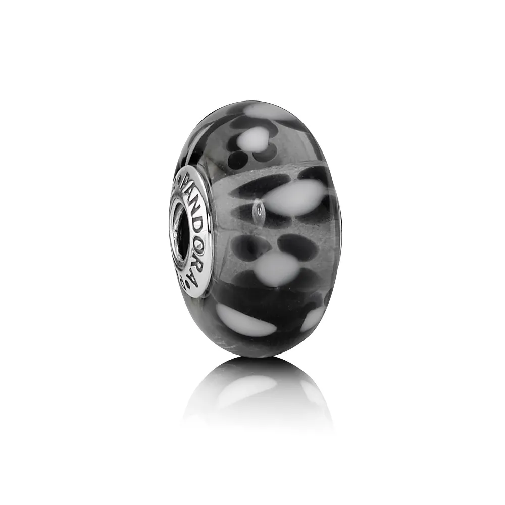 talisman de argint sticla de murano 790752 talismane pandora