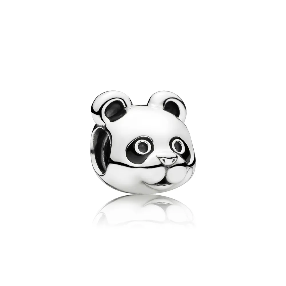 talisman panda din argint 925 cu email negru 791745en16 talismane pandora