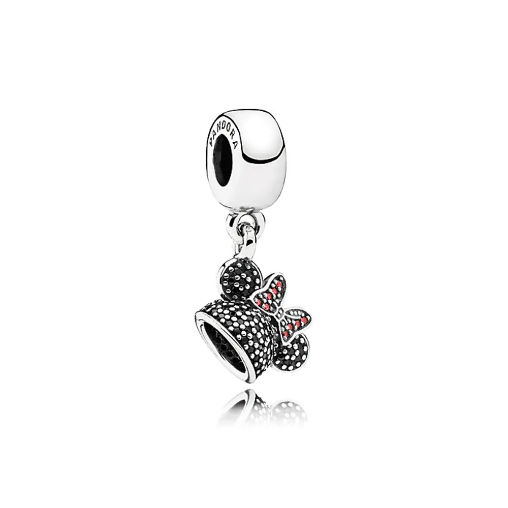 talisman pandantiv pandora disney minnie mouse minnie spumante ureche pălărie din argint