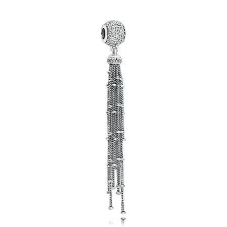 talisman pandantiv pandora fermecat tassel din argint