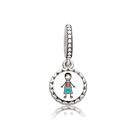 (imagine pentru) Talisman pandantiv PANDORA, Tata stick figura din argint
