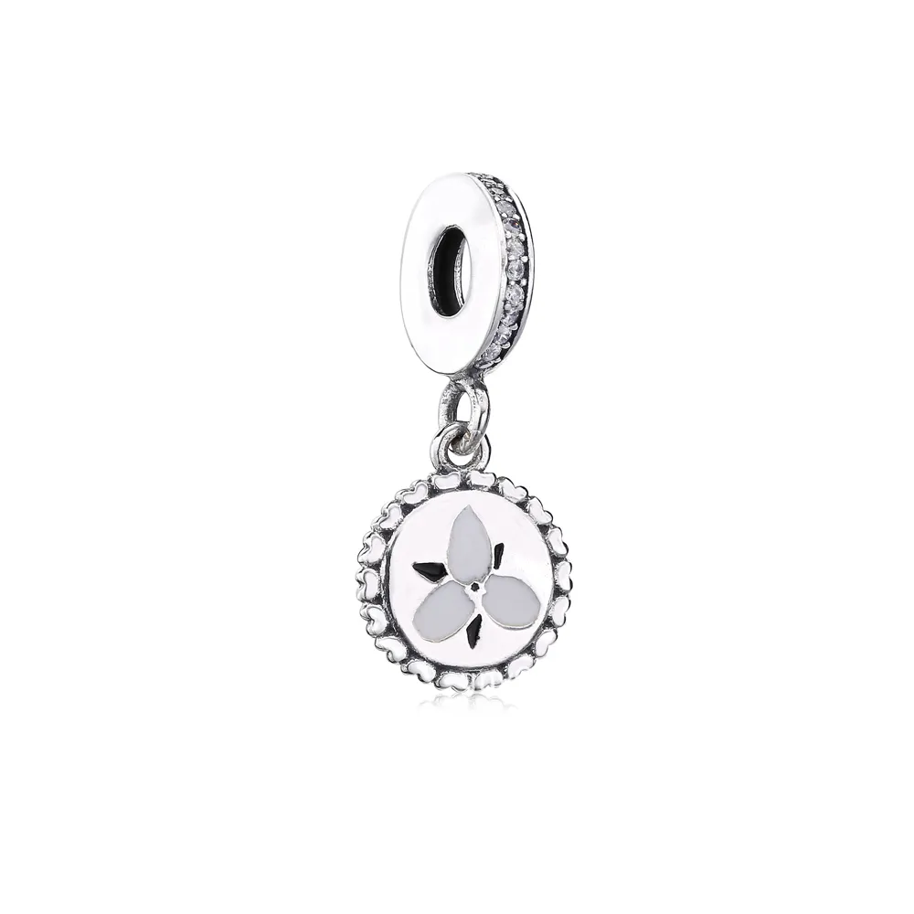 talisman pandantiv pandora trillium floare din argint