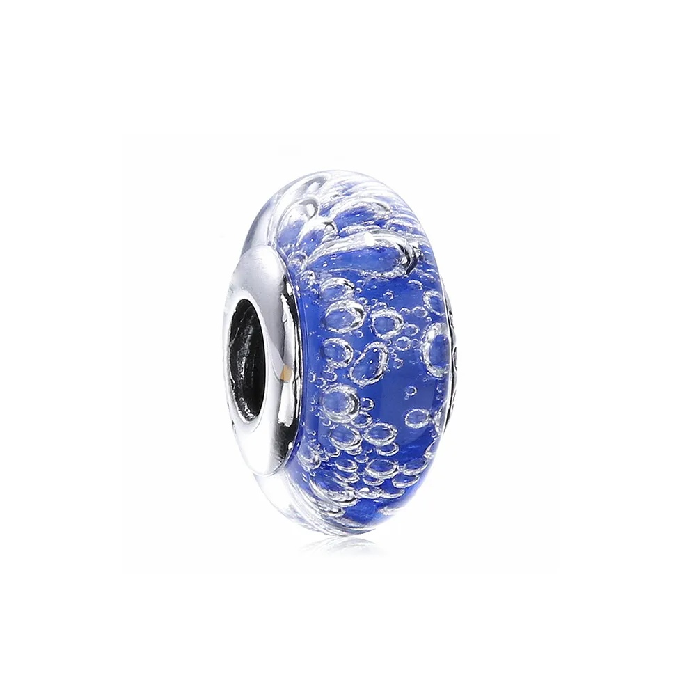 talisman pandora albastru efervescence din argint