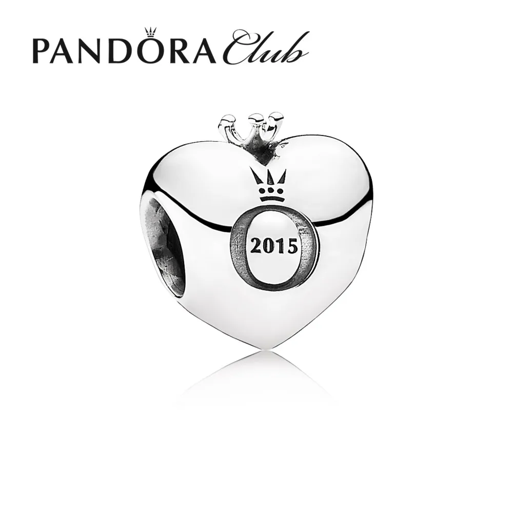 Club Charm 2015, Pandora club 2015 silver charm, 0.01ct TW h/vs