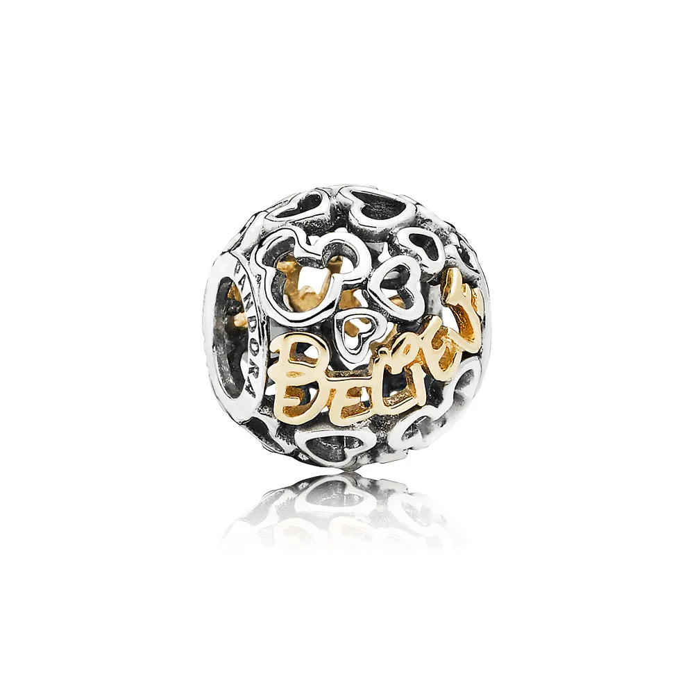 talisman pandora disney crede din argint aur 14k