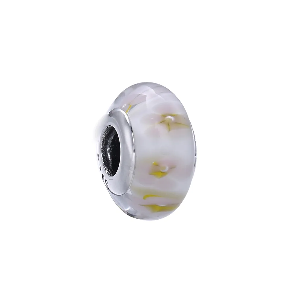 talisman pandora floare din argint