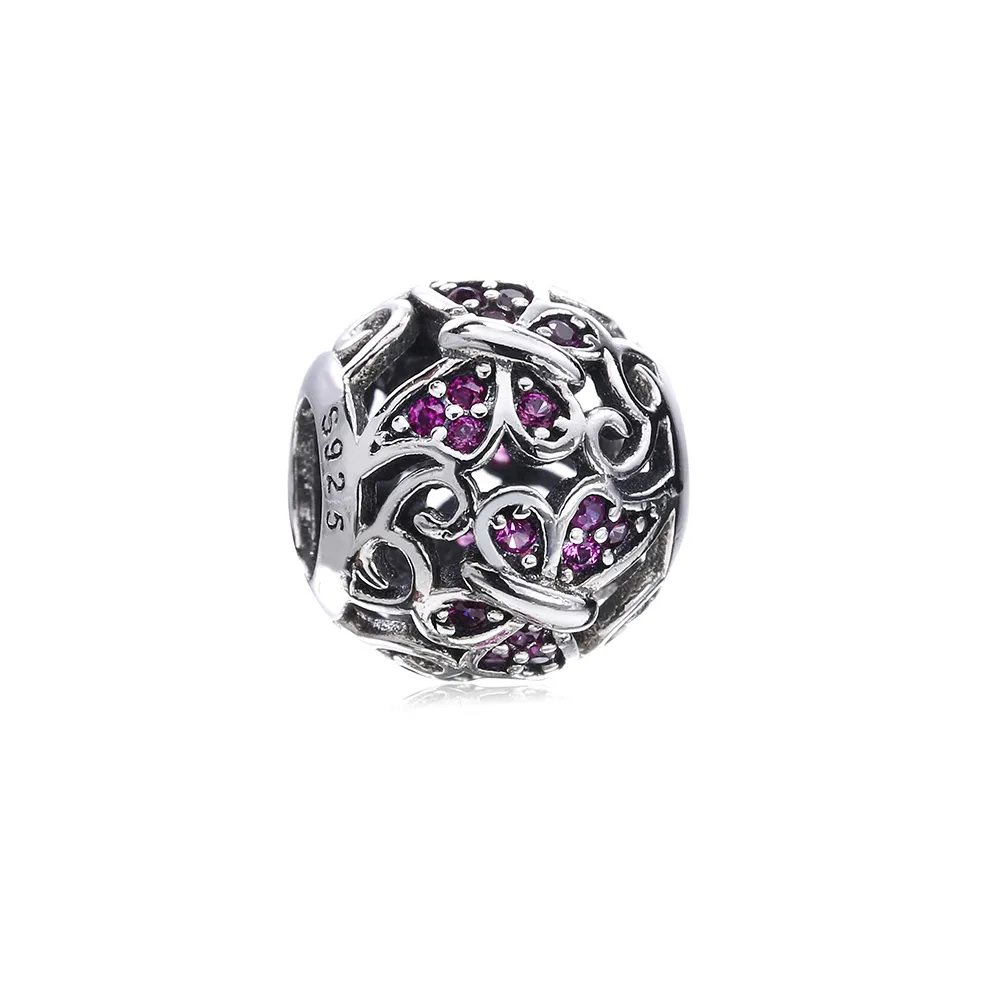 talisman pandora fluture ajurată din argint
