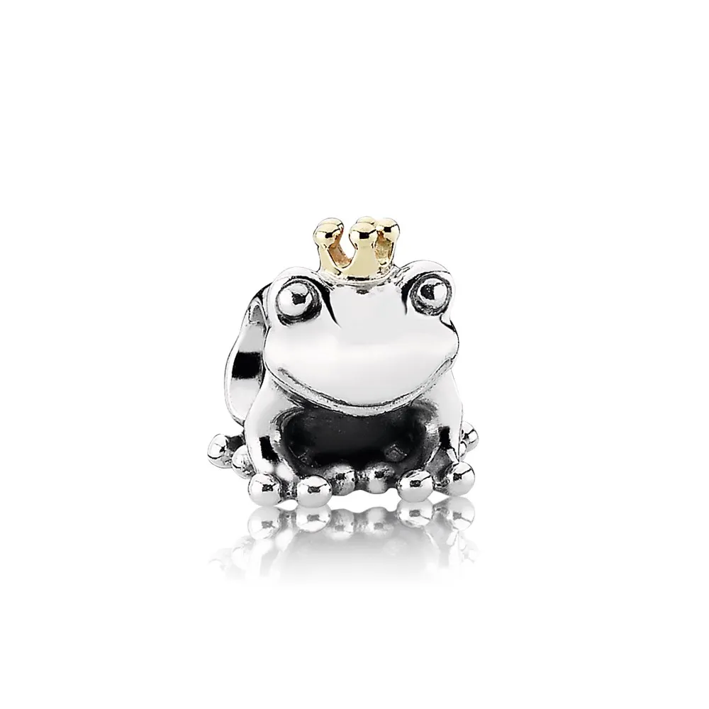 talisman pandora frog prince din argint aur 14k