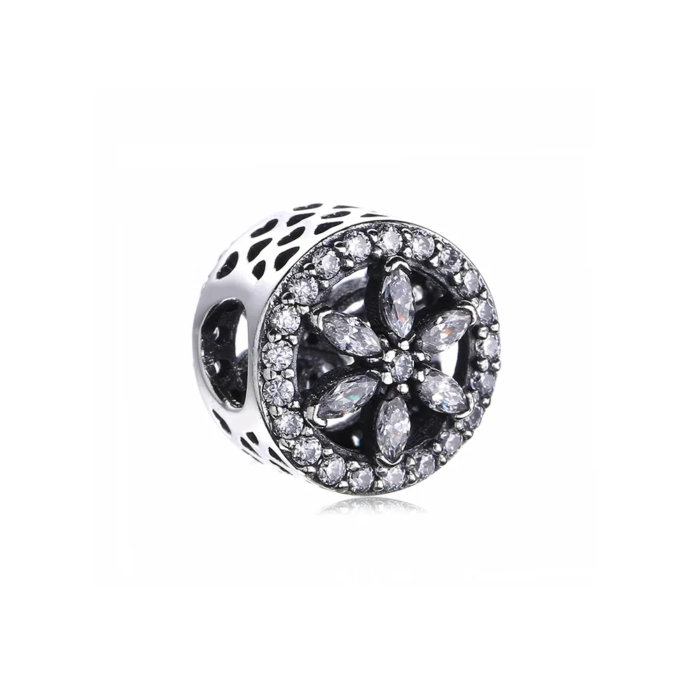 talisman pandora fulg de nea din argint