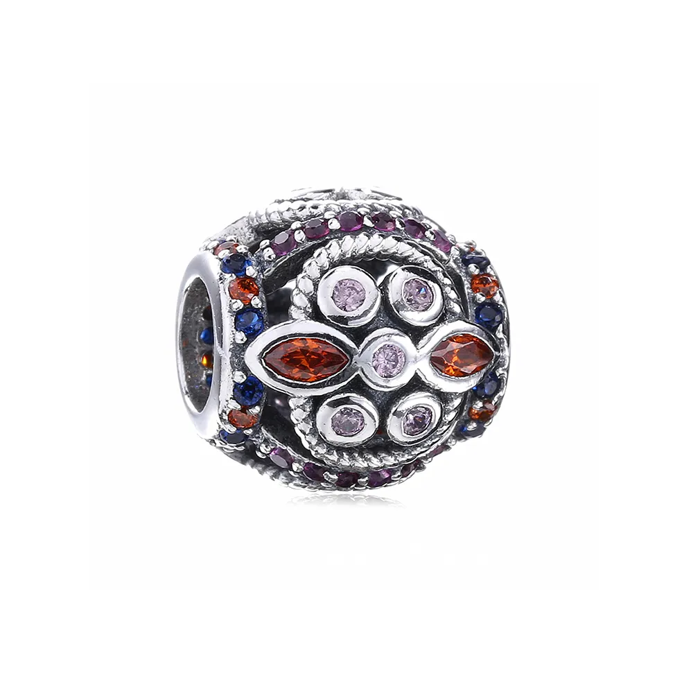 talisman pandora galaxie strălucitoare din argint