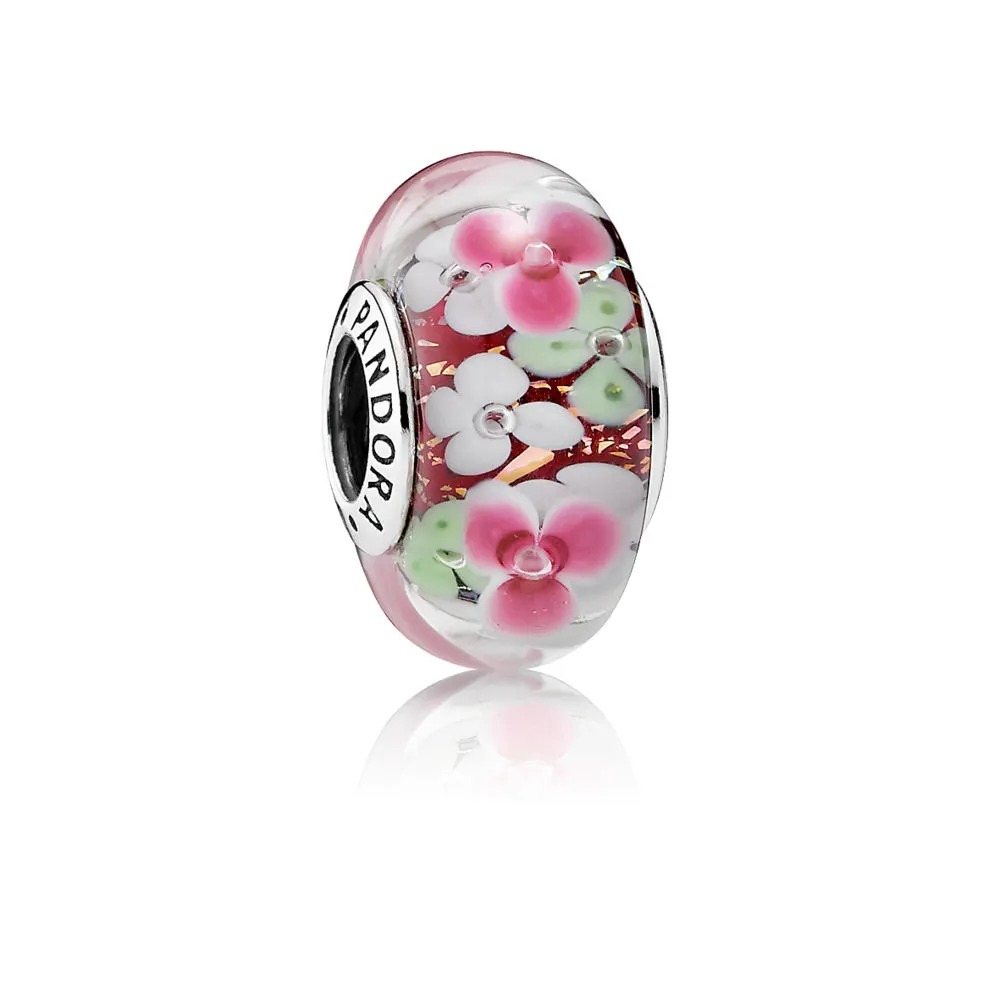 talisman pandora grădina de flori din argint