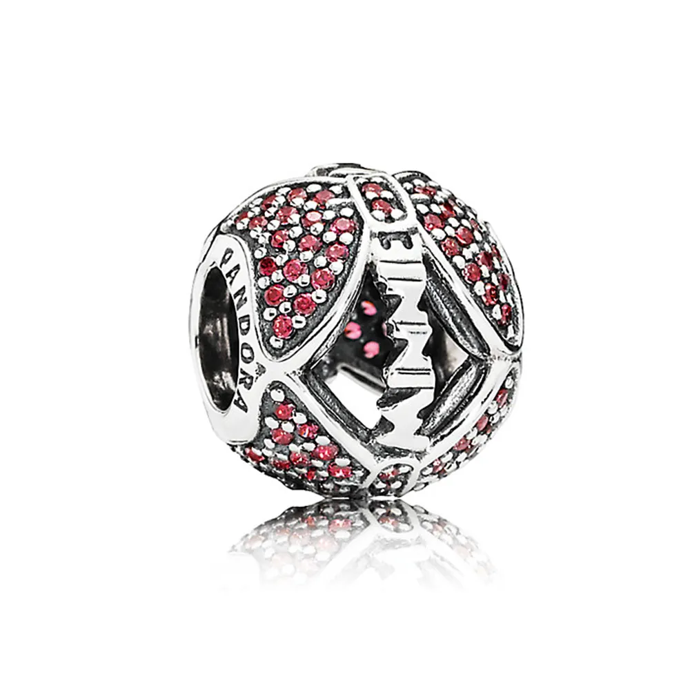 talisman pandora minnie mouse minnie's sparkling bow din argint