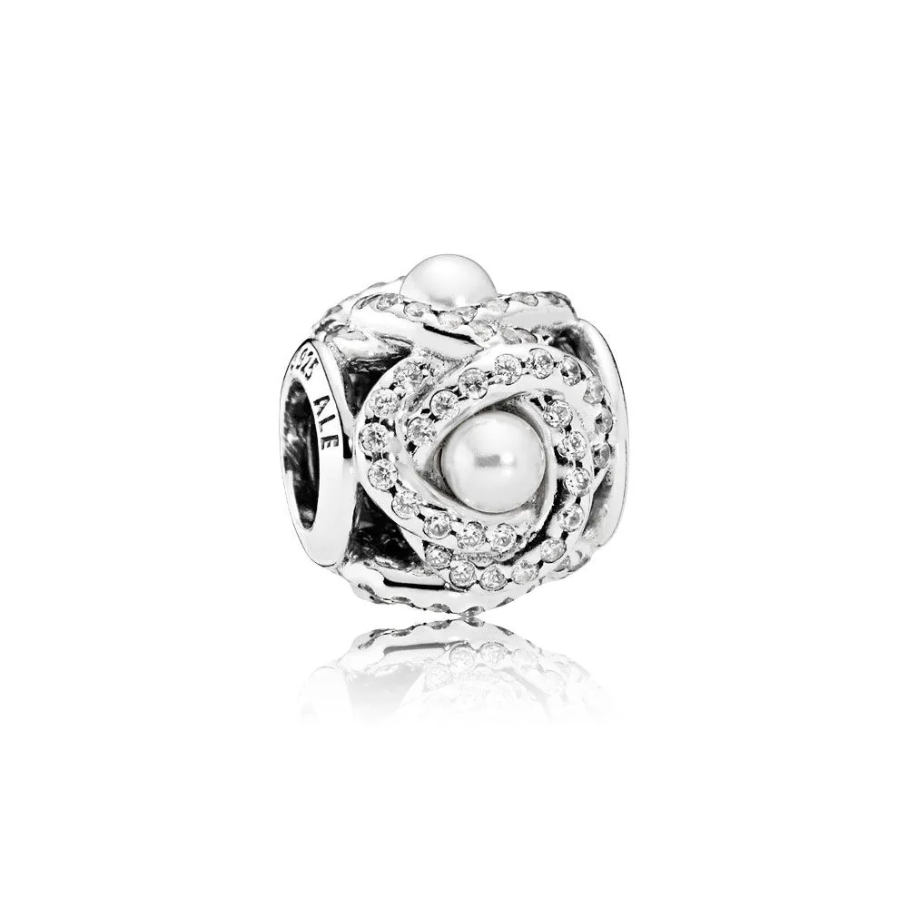 talisman pandora nodul de dragoste luminos din argint