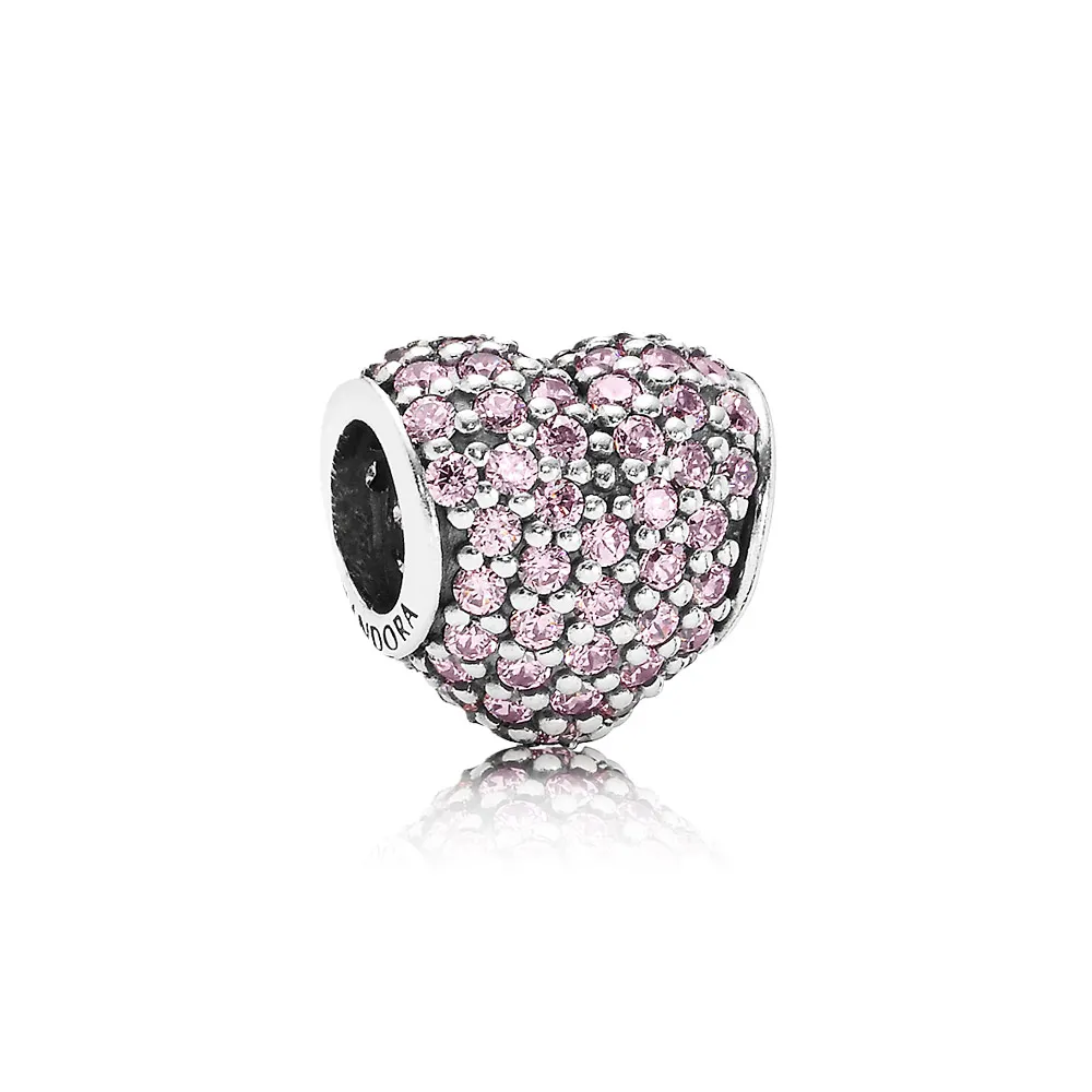 talisman pandora pavé inima din argint 791052pcz