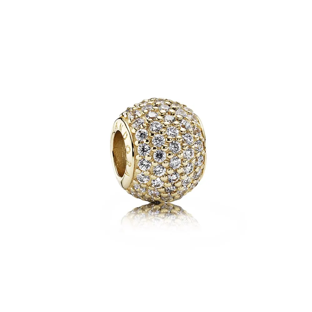 talisman pandora pavé lumini din aur