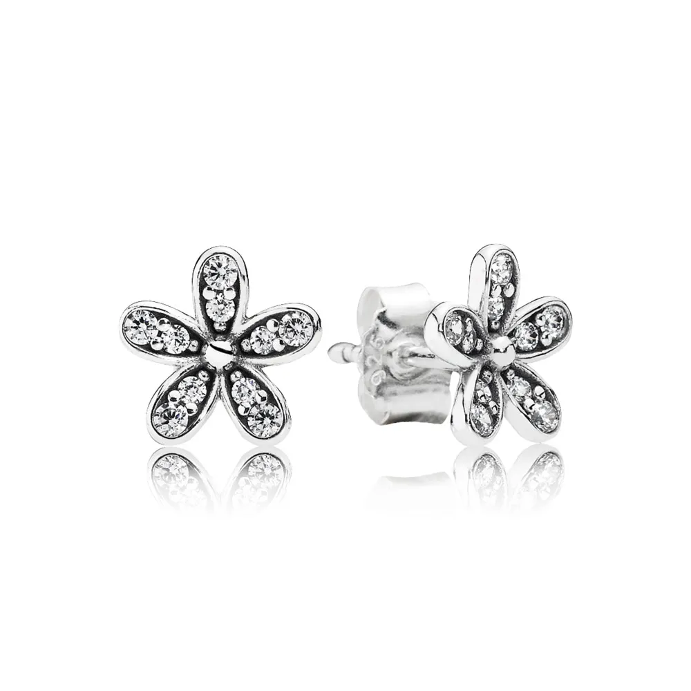 cercei cu margarete din argint 925 cu zirconiu cubic 290570cz cercei pandora