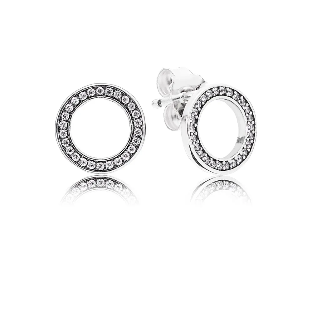 cercei de tip stud din argint 925 cu zirconiu cubic transparent 290585cz cercei pandora