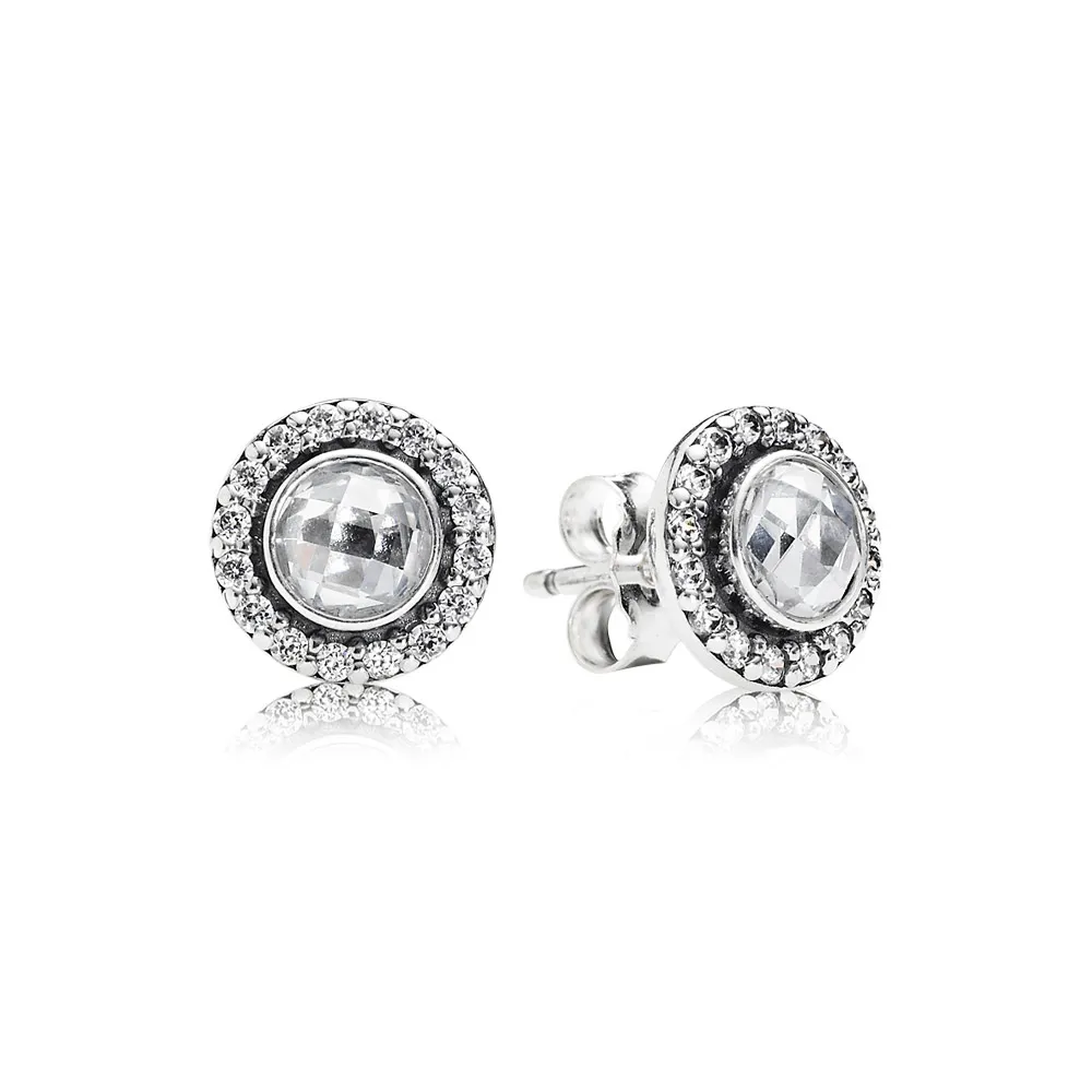cercei din argint 925 cu zirconiu cubic roz şi transparent 290553pcz cercei pandora