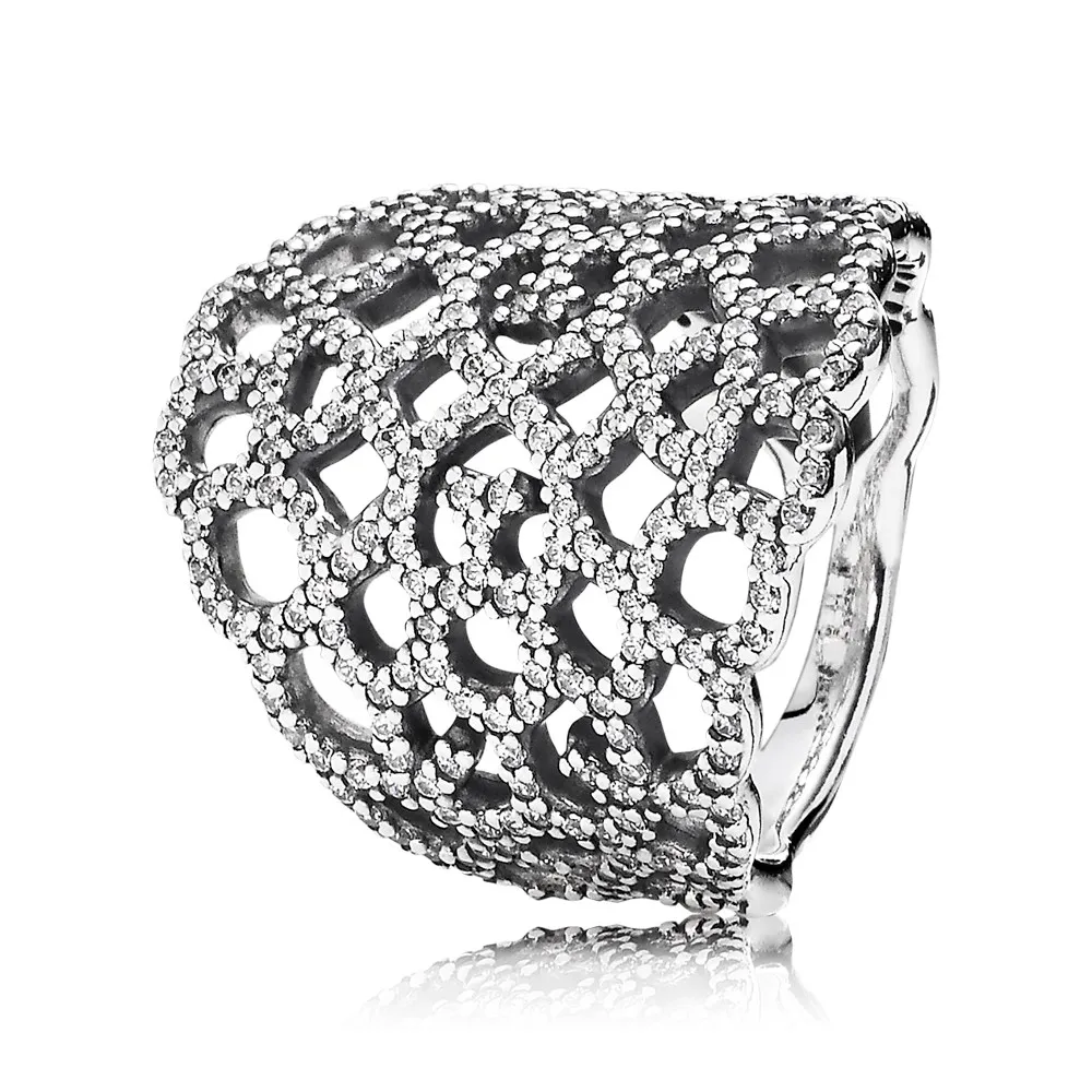 inel dantelat din argint 925 cu zirconiu cubic 190907cz inele pandora