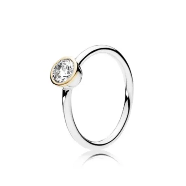 pandantiv pandora petit cerc din argint aur 14k