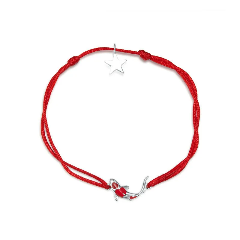 (imagine pentru) Bratara Tip Pandora din Cordon Crap norocos - SCB145