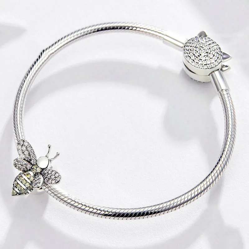 (imagine pentru) Talisman Tip Pandora Albine din argint - SCC1194 - Vizualizare 6