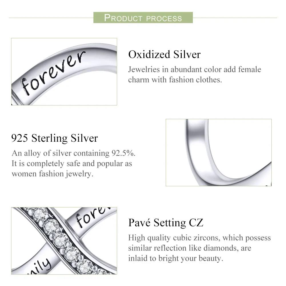 Talisman Tip Pandora Familie pentru totdeauna din argint - SCC1146