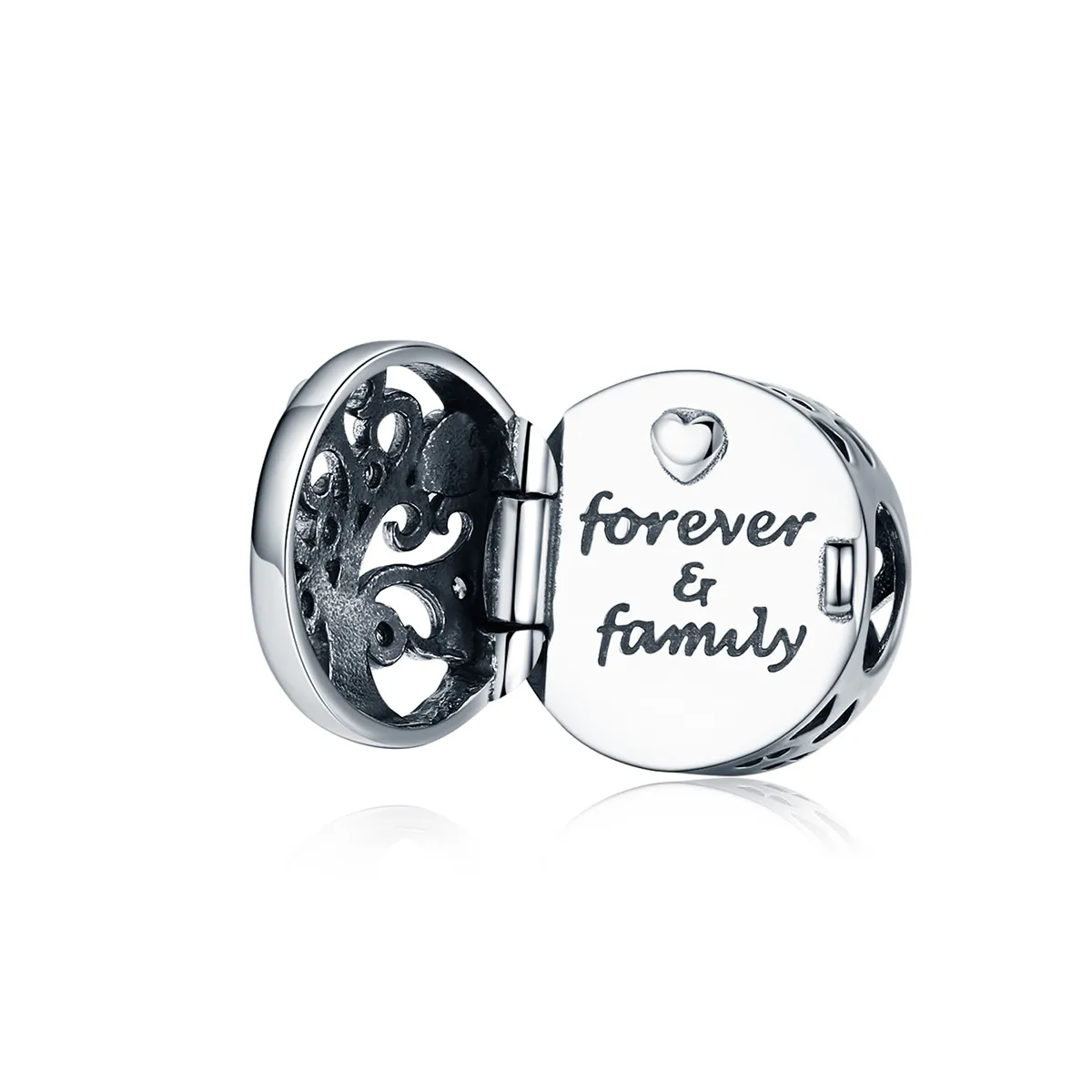 Talisman Tip Pandora Forever & Familie din argint - SCC1259