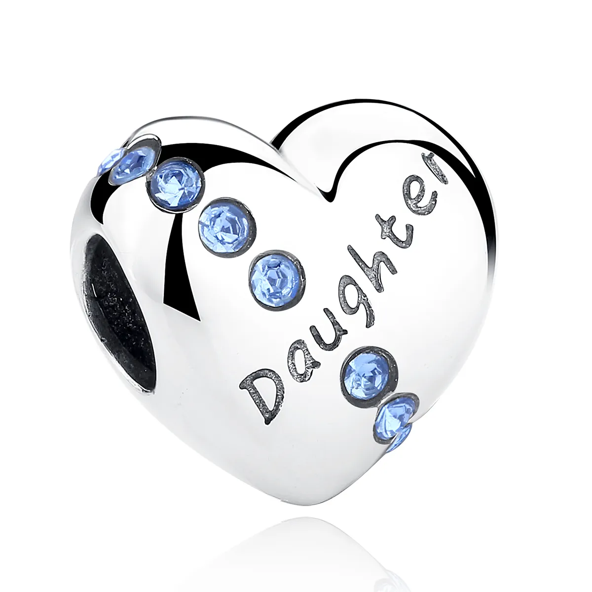Talisman Tip Pandora Inima fiică din argint - SCC007