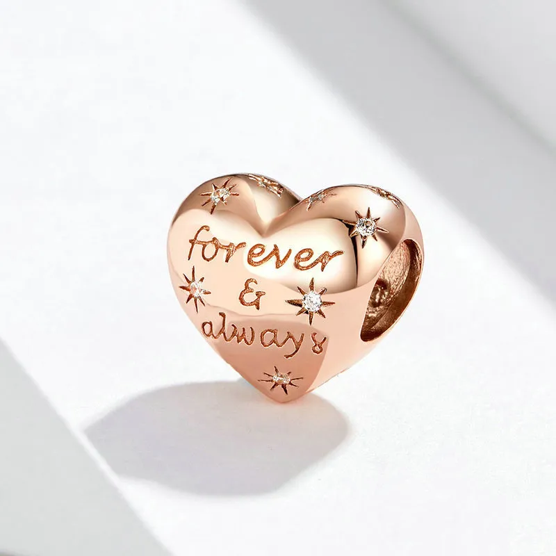 (imagine pentru) Talisman Tip Pandora Pentru totdeauna și întotdeauna din aur rose - SCC1223 - Vizualizare 2