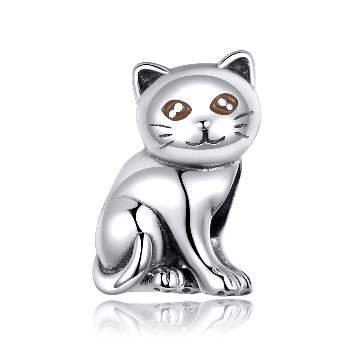 Talisman Tip Pandora Pisica draguta din argint - SCC1305