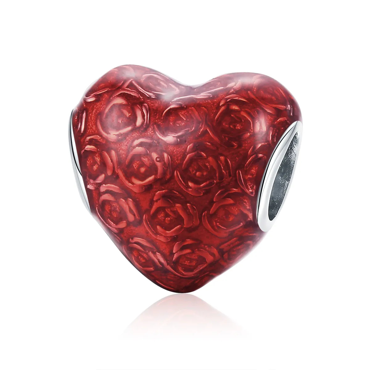 Talisman Tip Pandora Rose Heart din argint - SCC1064