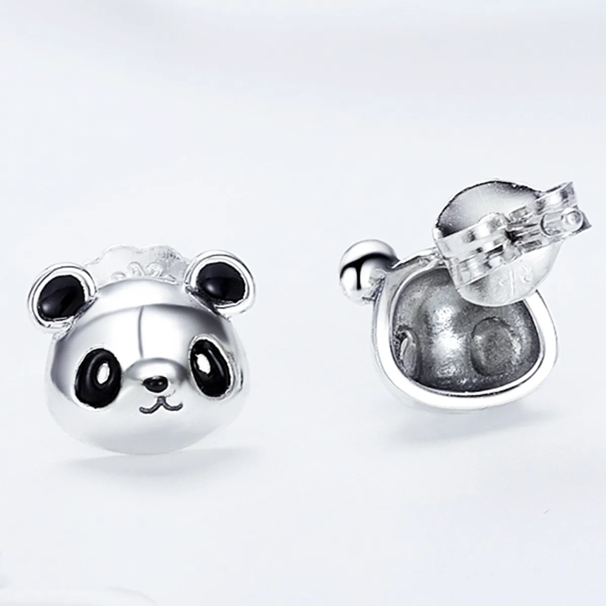 Cercei Tip Pandora cu Drăguț Panda din argint - SCE386