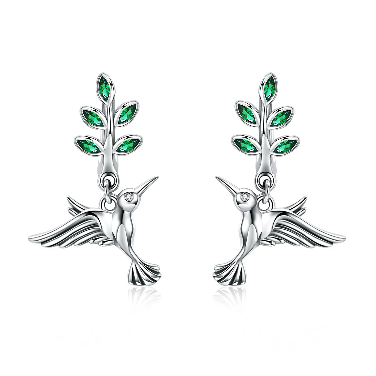 Cercei Tip Pandora cu Salutări de la colibri din argint - SCE464