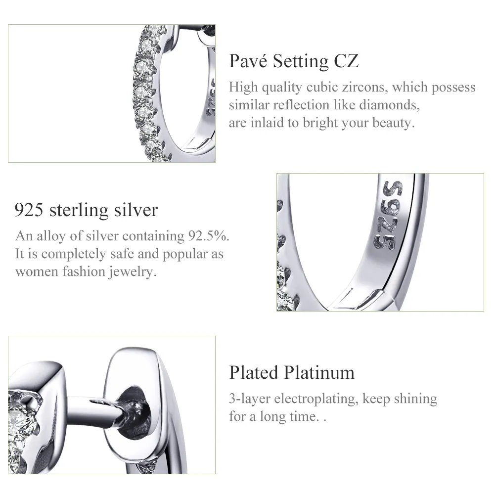 Cercei rotunzi Tip Pandora cu Cerc mic din argint - SCE498-A