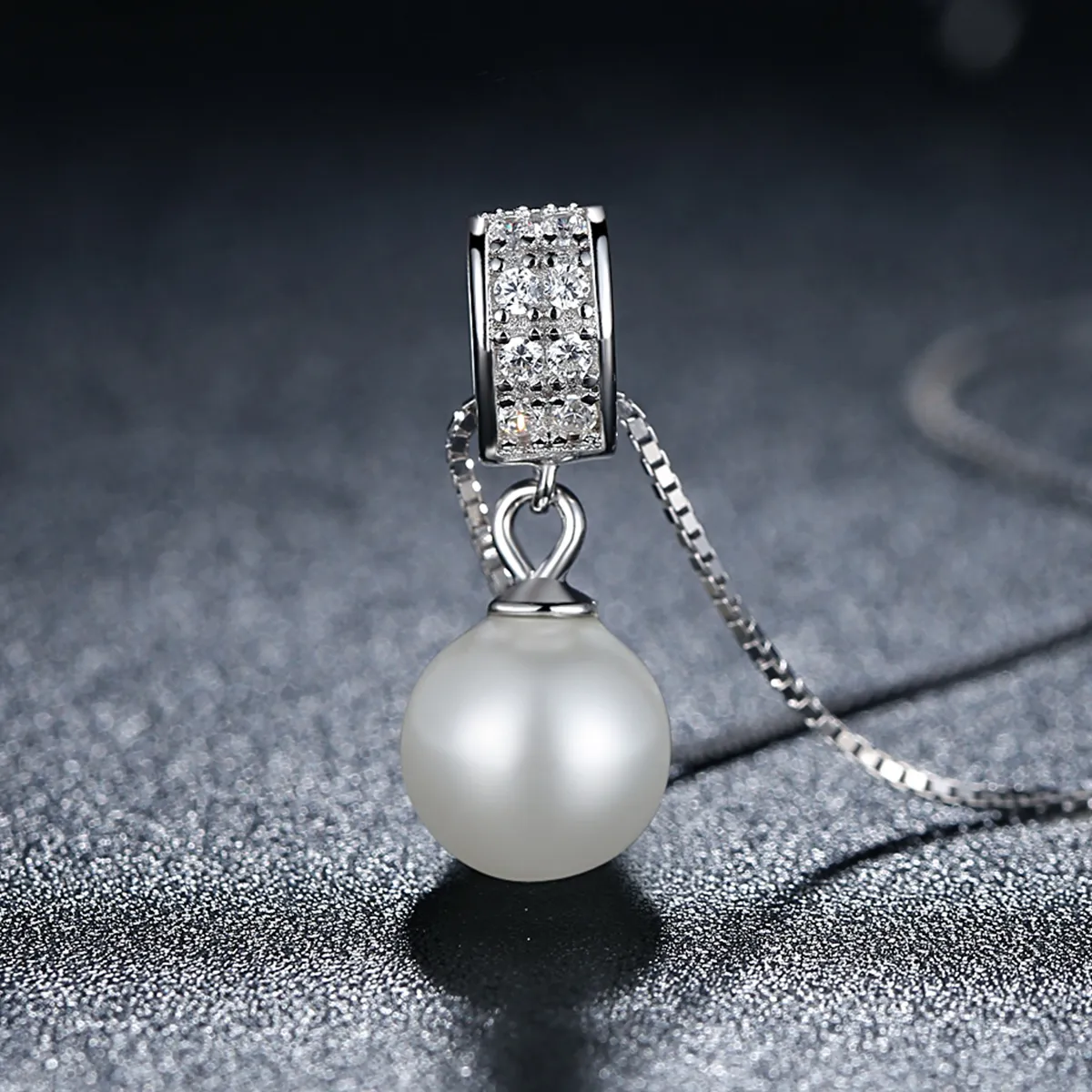 Colier Tip Pandora cu Perla din argint - SCN030
