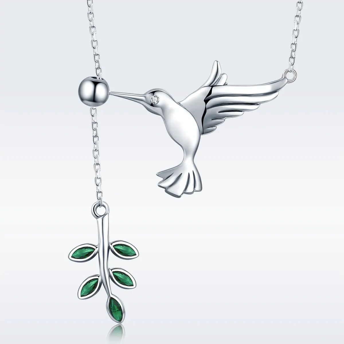 Colier Tip Pandora cu Salutări de la colibri din argint - SCN217