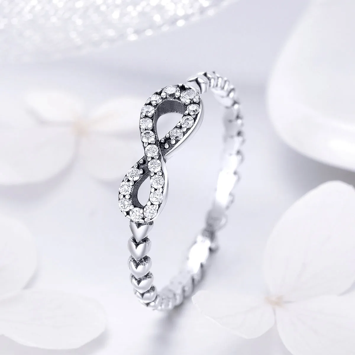 Inel Tip Pandora cu Inima eternă din argint - SCR414