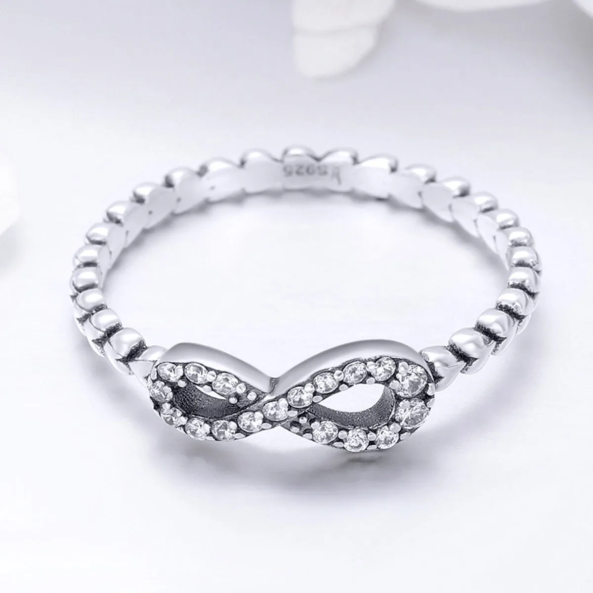 Inel Tip Pandora cu Inima eternă din argint - SCR414